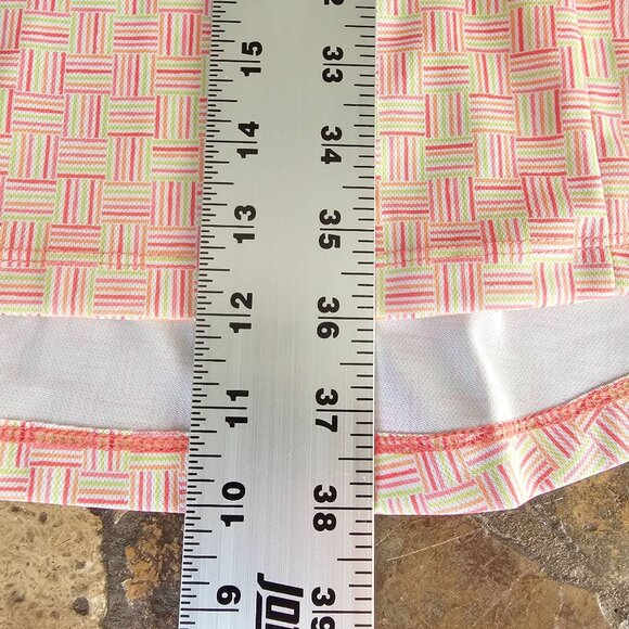 Bermuda Sands Women XL UPF 50+ Lyric Strawberry Sleeveless Golf Dress Pink Green - Picture 15 of 15